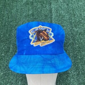 Vintage Joe Camel Hat Snapback Cigarettes Smooth Character Nylon Tie-Dye‎ 90s